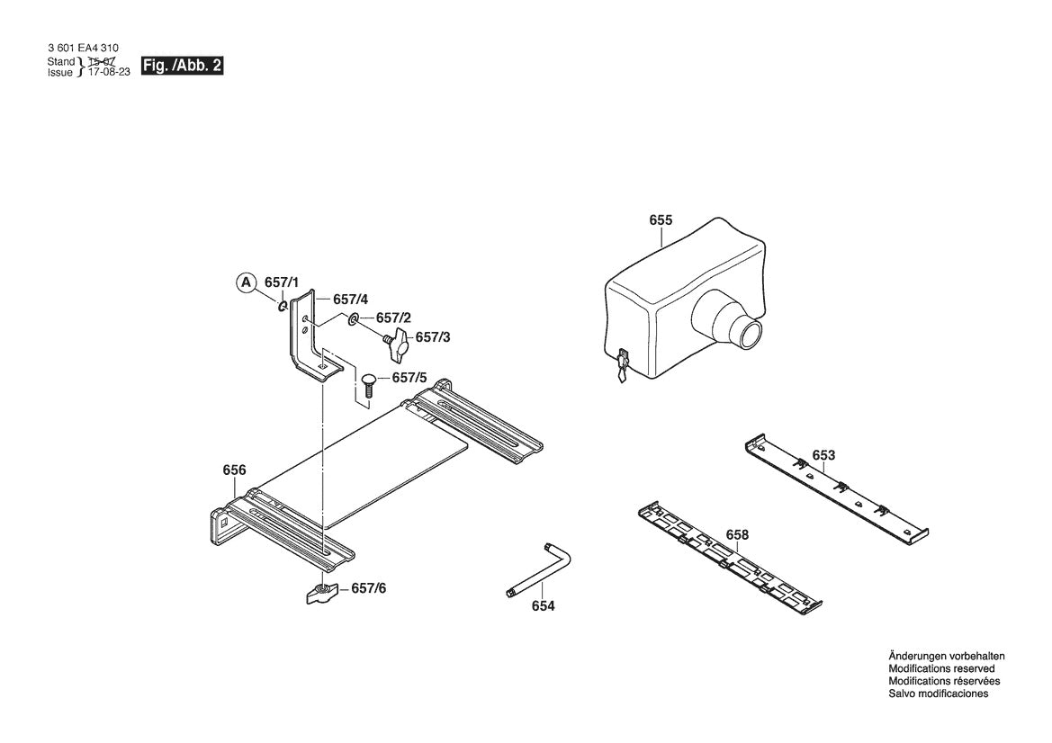 3601EA4310 Bosch Planer Parts Diagram