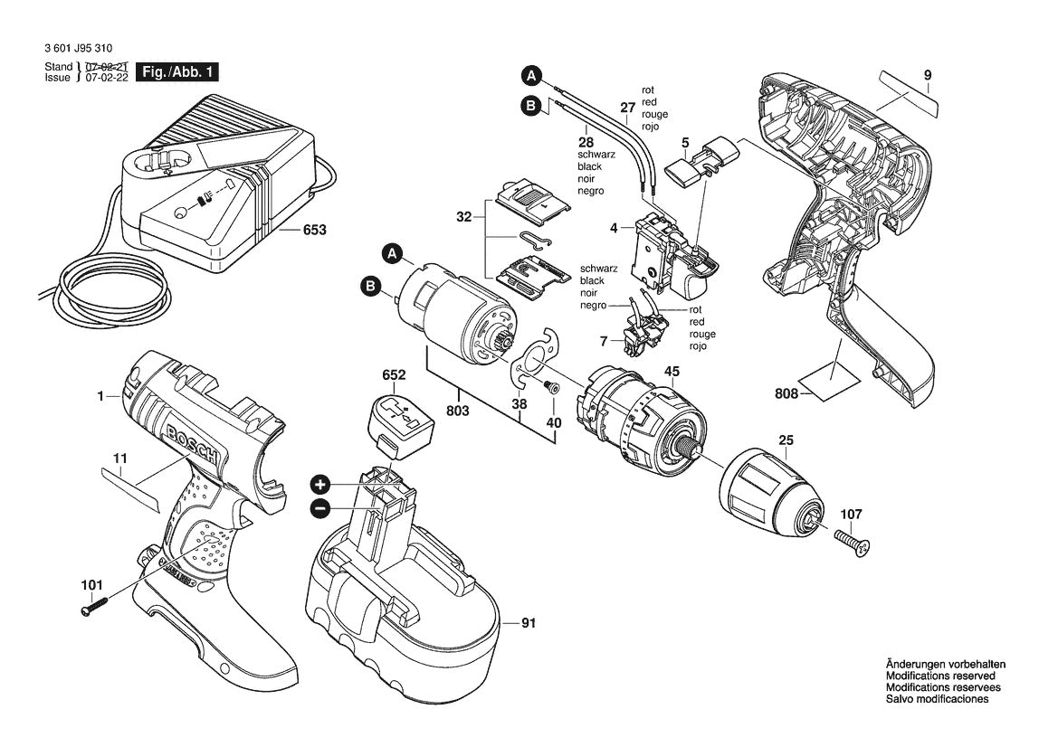 34618 (3601J95310) Bosch 18V Compact ToughΓäó 1 Bosch Cordless Drill Parts Diagram