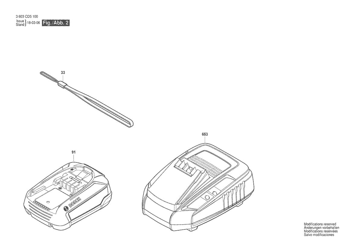 3603CD5100 Bosch Reciprocating Saw Parts Diagram