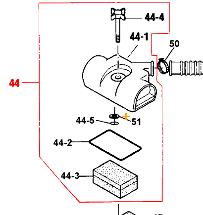 362116870 Air Cleaner Assy for Multiquip Mikasa MT62HS Jumping Jack Rammer