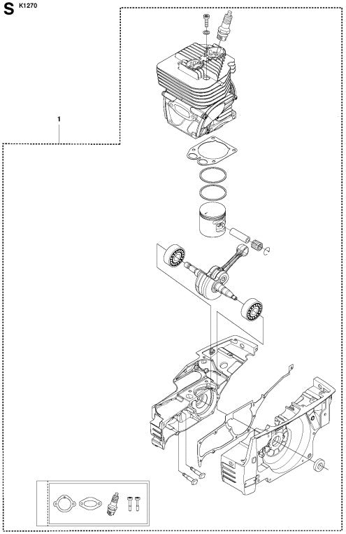 K1270 Short Block Assembly Parts