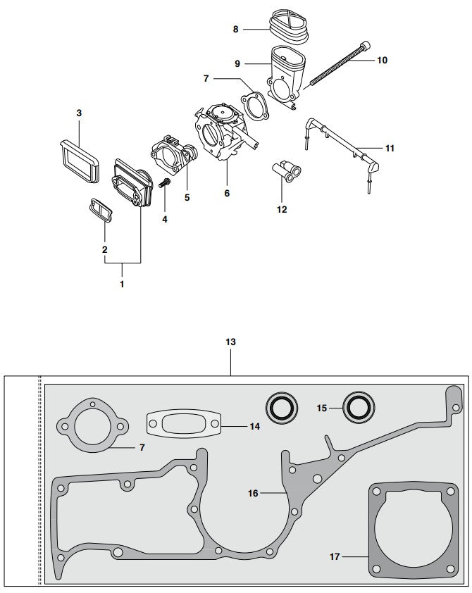 K1250 Carburetor Assembly Parts