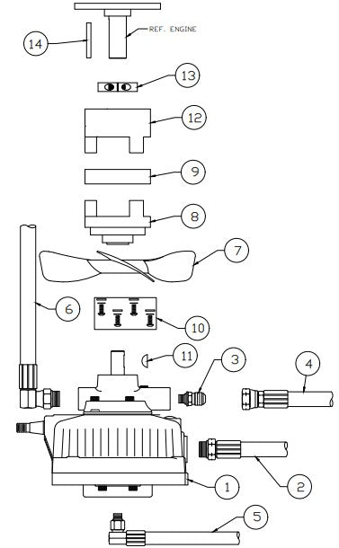 AW16-K, AW21-K, AW16-H, AW21-H, AW16-P Hydraulic Motor (AW21 Models) Assembly Parts By Allen Engineering