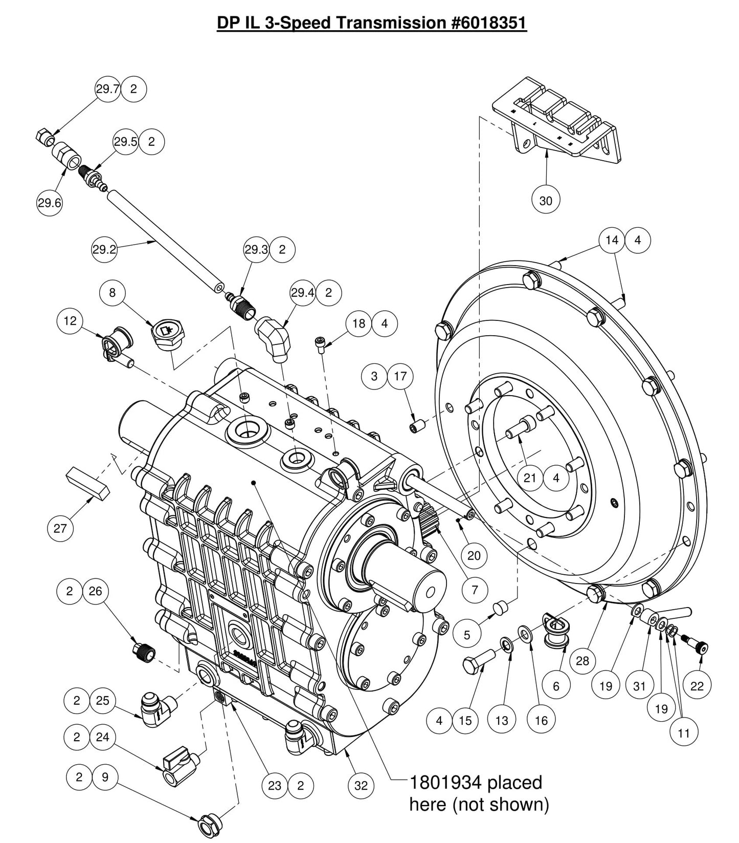 CC7574DK DP IL 3-Speed Transmission