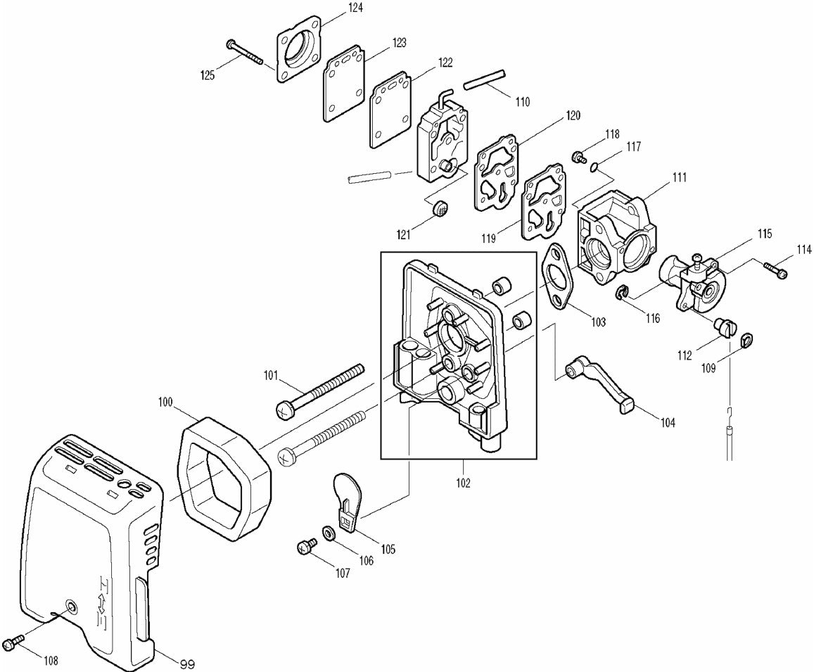 RBC255 String Trimmer Assembly Part 3 by Makita
