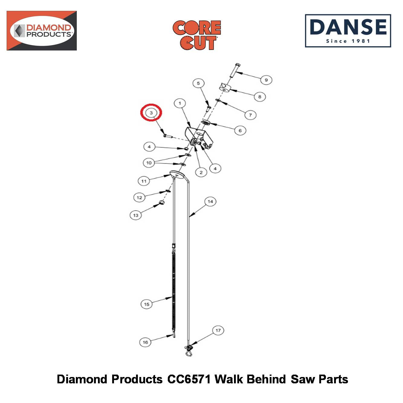 1/4-20X1" Hex Hd Capscrew Grade 5 2900008 Fits Core Cut CC6571 Walk Behind Saw By Diamond Products