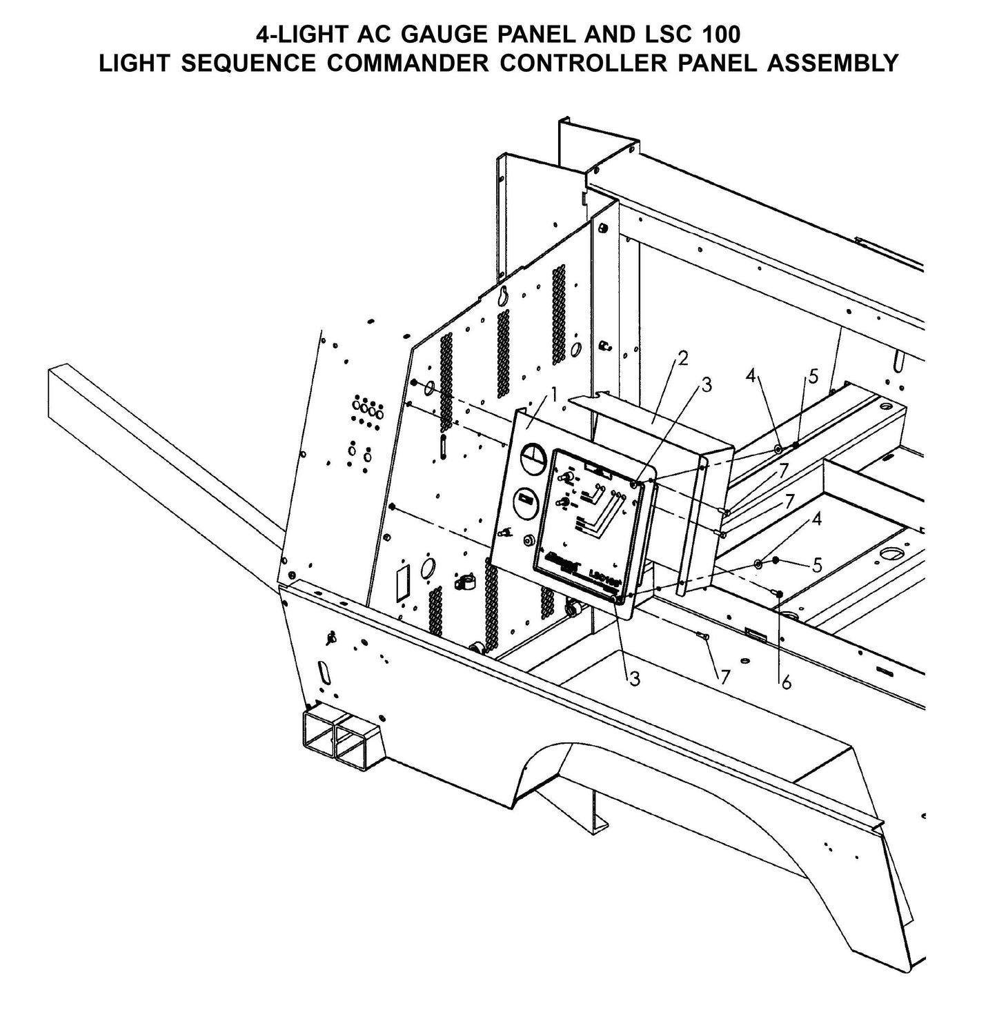 Maxi-Lite 15330 and 20330-4-Light AC Gauge Panel and LSC 100 Parts By Allmand