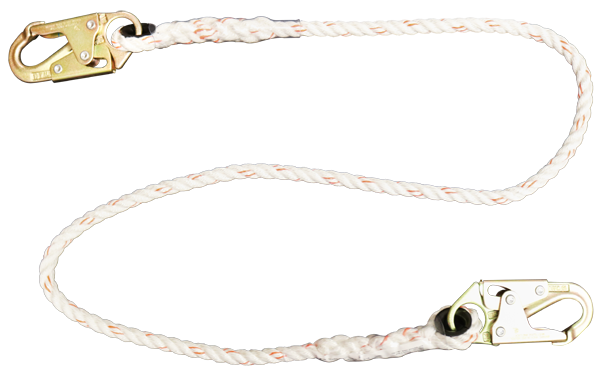 400 6 ft positioning lanyard, non-shock absorbing Yellow by FrenchCreek Production