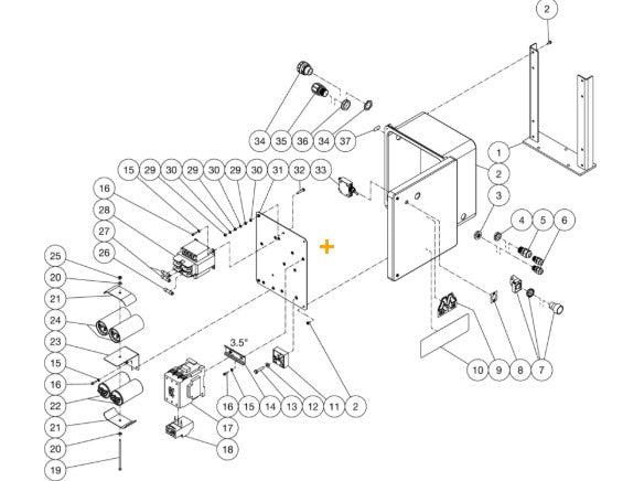 CHV-0525-1ME1 (sn:0-11407820) Electric Box Assembly Parts by Mi-T-M