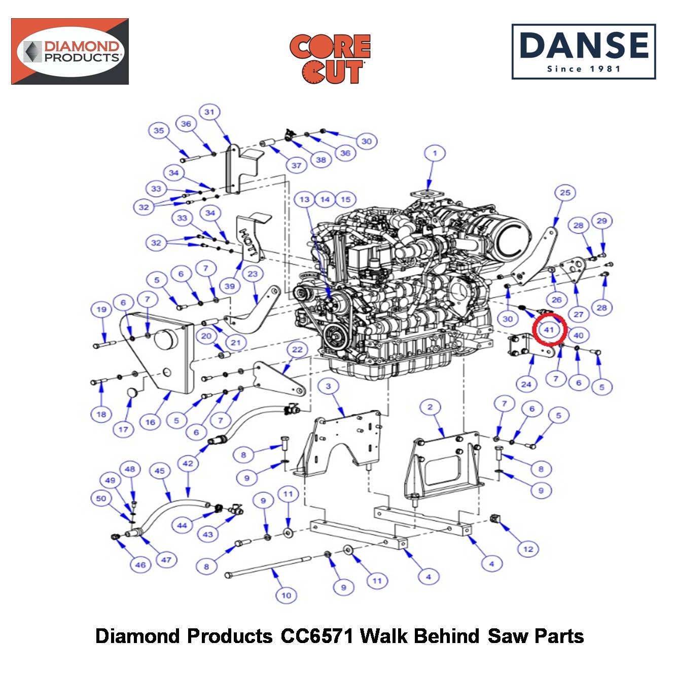 3/8"M.-1/4"F.PIPE Reducer Brass 3200079 Fits Core Cut CC6571 Walk Behind Saw By Diamond Products
