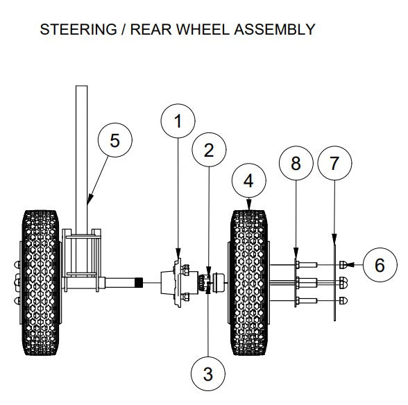 AW16-B Wheel 1 Assembly Parts By Allen Engineering