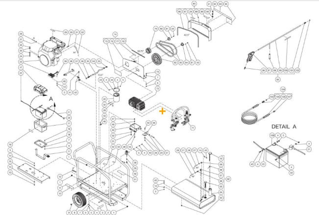 CWC-3008-4MGH (sn:0-99999999) Frame Assembly Parts by Mi-T-M