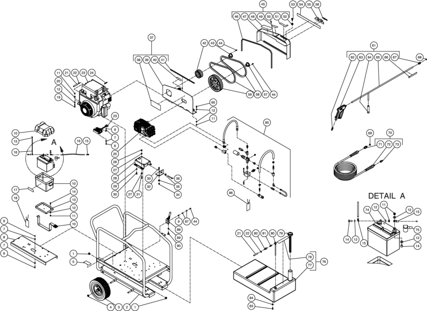 CWC-4005-1MGH (sn:10182544-10230792) Frame Assembly Parts by Mi-T-M