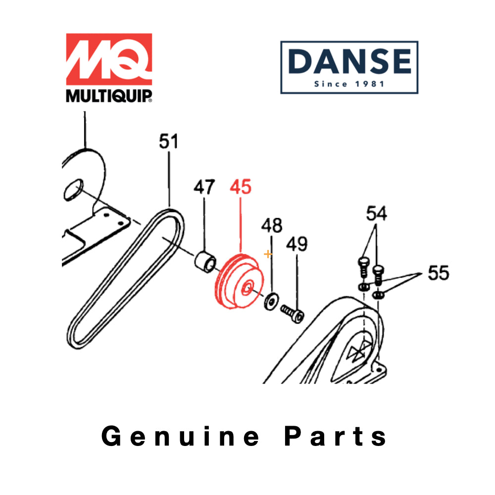 Clutch Assembly for Multiquip Mikasa MVC88, MVC88GH, MVC88VGE, MVC88GE Tampers 416338990