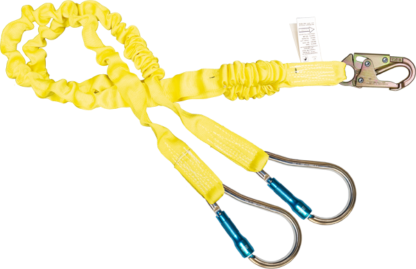 420AS-62A Dual-Leg Shock Absorbing Lanyard Yellow by FrenchCreek Production