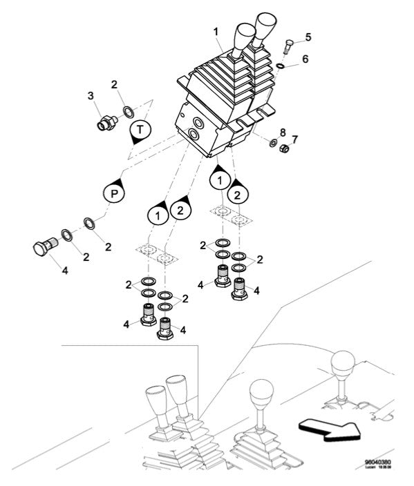 AT19S 04-04 Operator Controls: Hydraulic Servo Control Assembly Parts By Allen Engineering