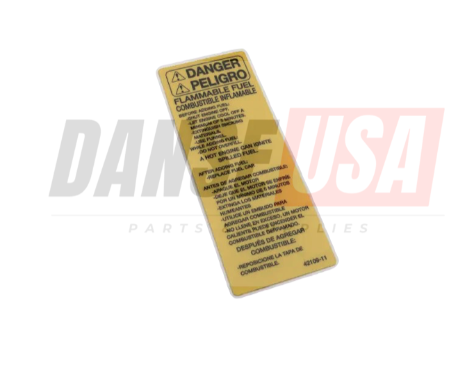 42109-11 Decal, Flammable Fuel by Allen Enginnering