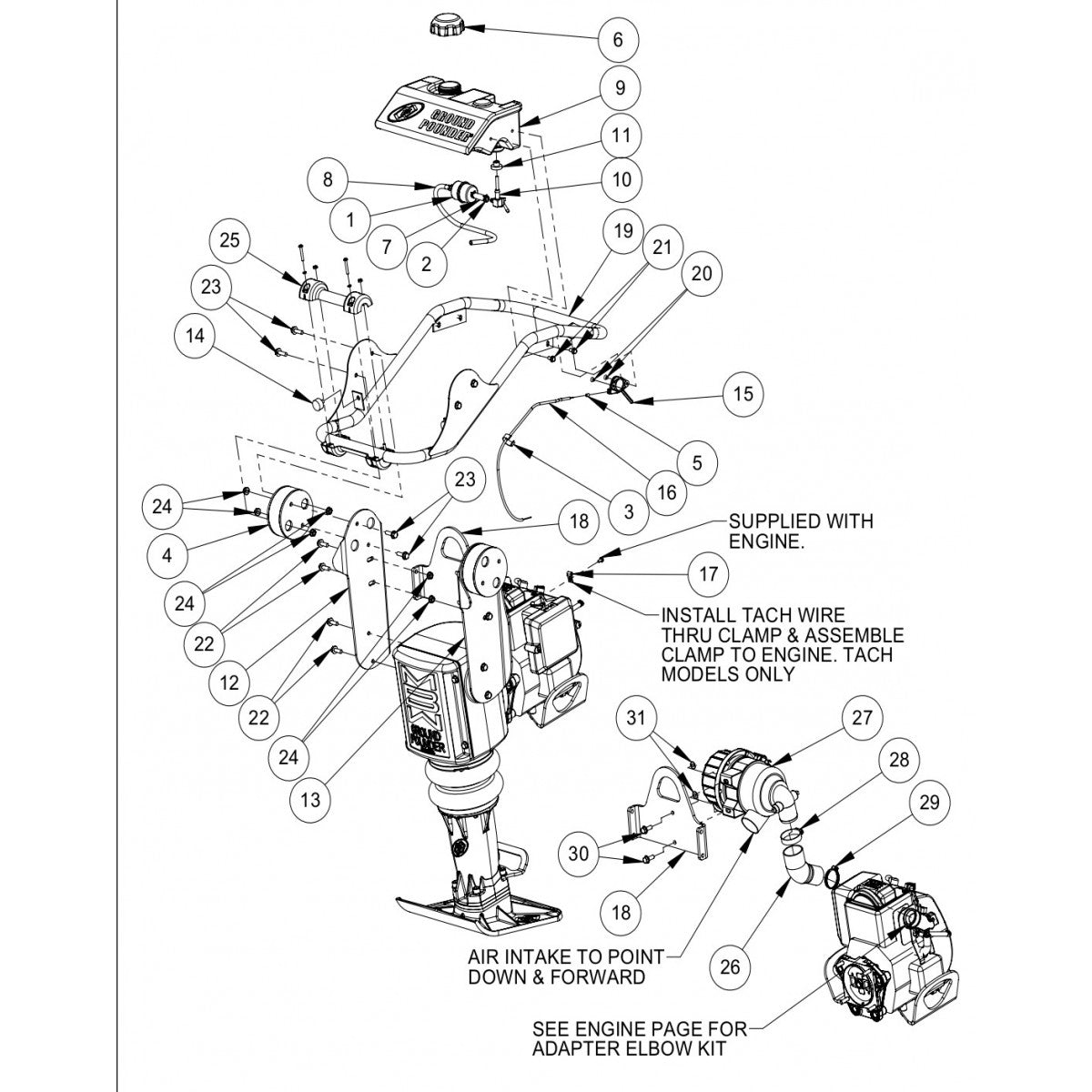 422 Handle Assembly Parts By MBW