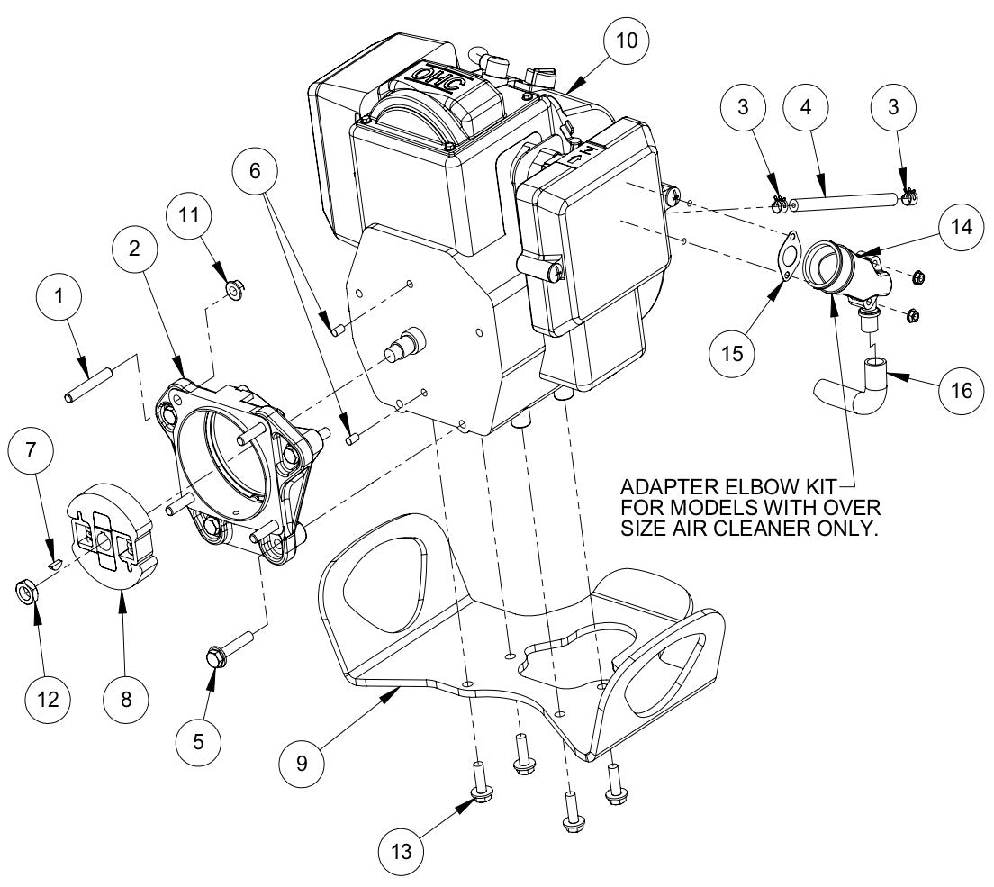 422 Engine Assembly Parts By MBW