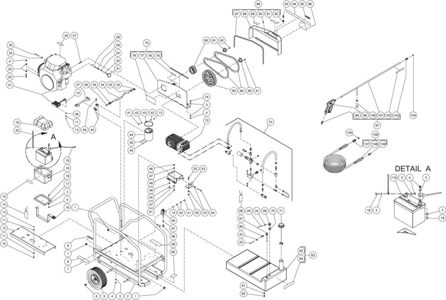 CWC-5004-3MGH (sn:10552632-99999999), CWC-5004-3MAH (sn:10552632-99999999) Frame Assembly Parts by Mi-T-M