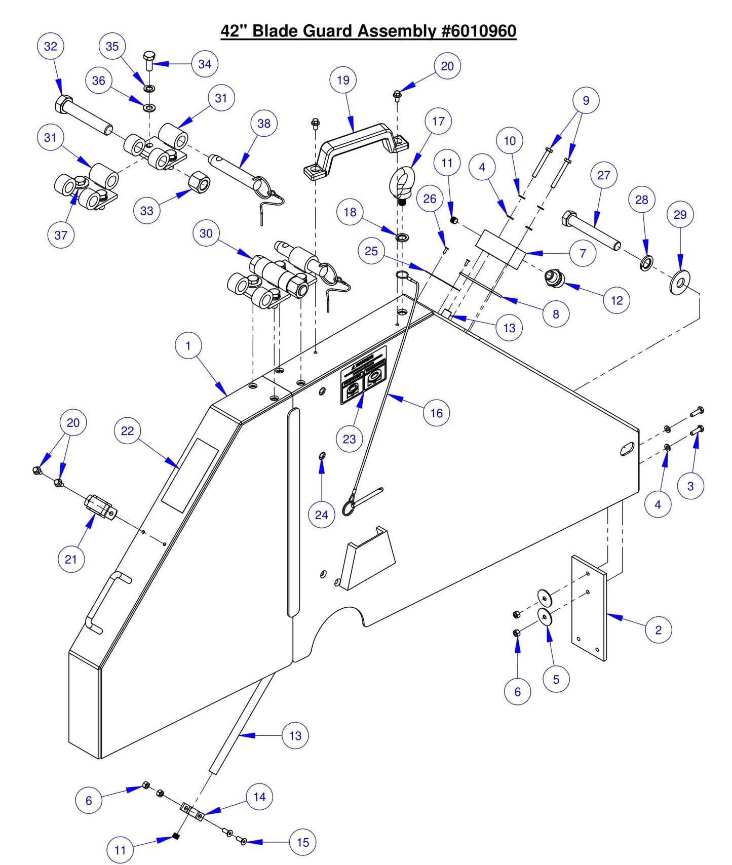 CC7574DK 42" Blade Guard Assembly