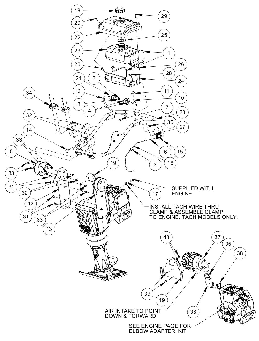 442 Handle Assembly Parts By MBW