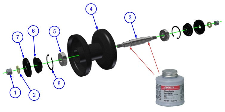 AT16 Track Roller Assembly Parts By Allen Engineering