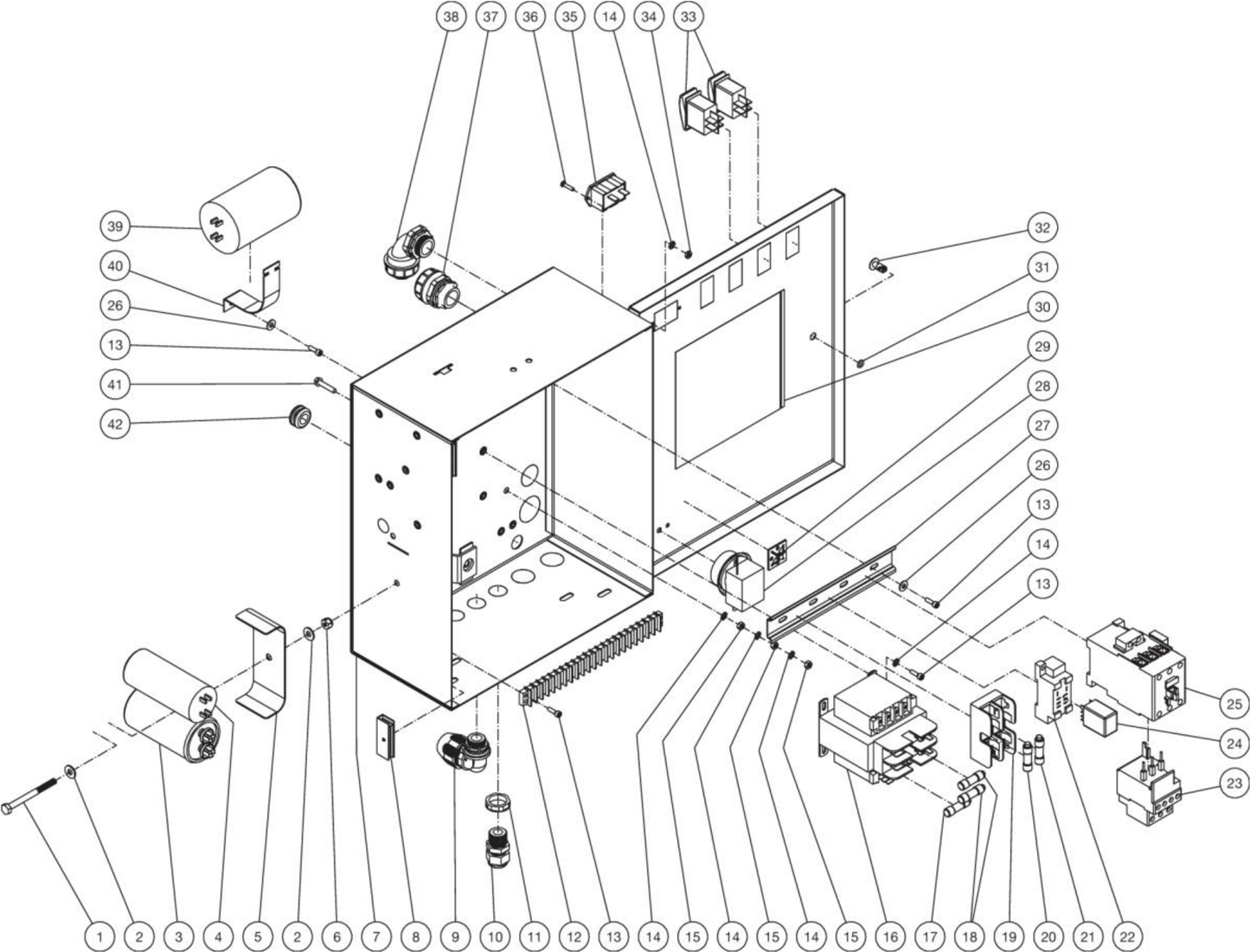 HG-2004-1208 (sn:15045001-99999999), HG-2004-1230 (sn:15045001-99999999) Electric Box Assembly Parts By Mi-T-M