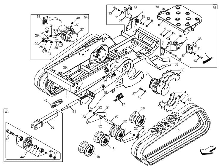 AT14F & AT14S Frame Assembly Illustration Parts By Allen Engineering