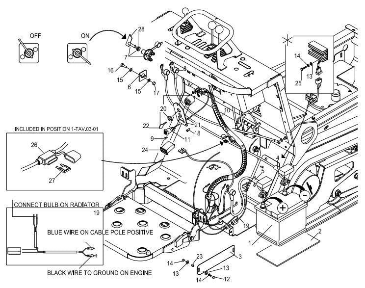 AT14F & AT14S Wiring Assembly Illustration Parts By Allen Engineering
