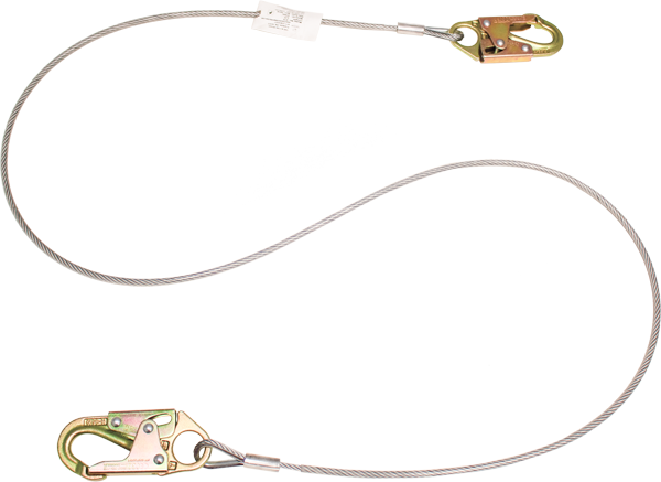 470 Wire rope lanyard, non energy-absorbing Yellow by FrenchCreek Production