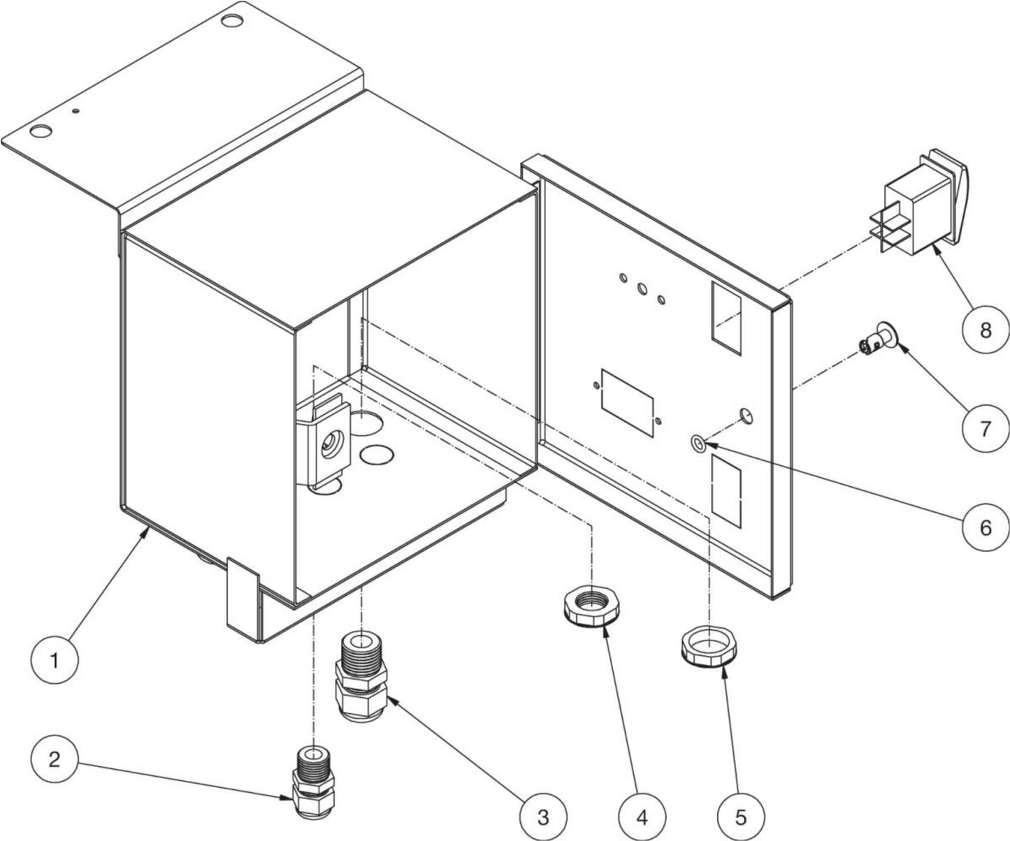HS Gasoline-Diesel Models Electrical Box Assembly Parts by Mi-T-M