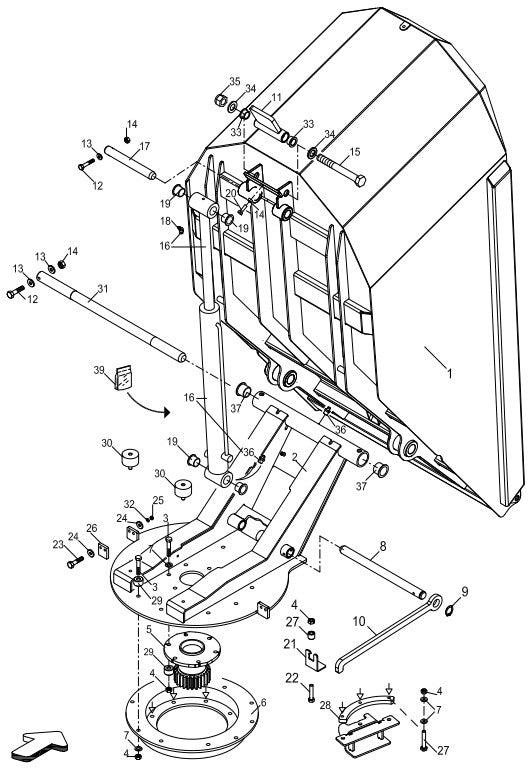 AT14F & AT14S Trilateral Tipping Bucket Assembly Illustration Parts By Allen Engineering