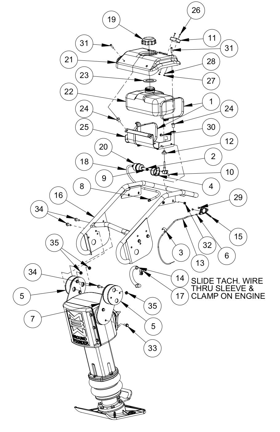 482 Handle Assembly Parts By MBW