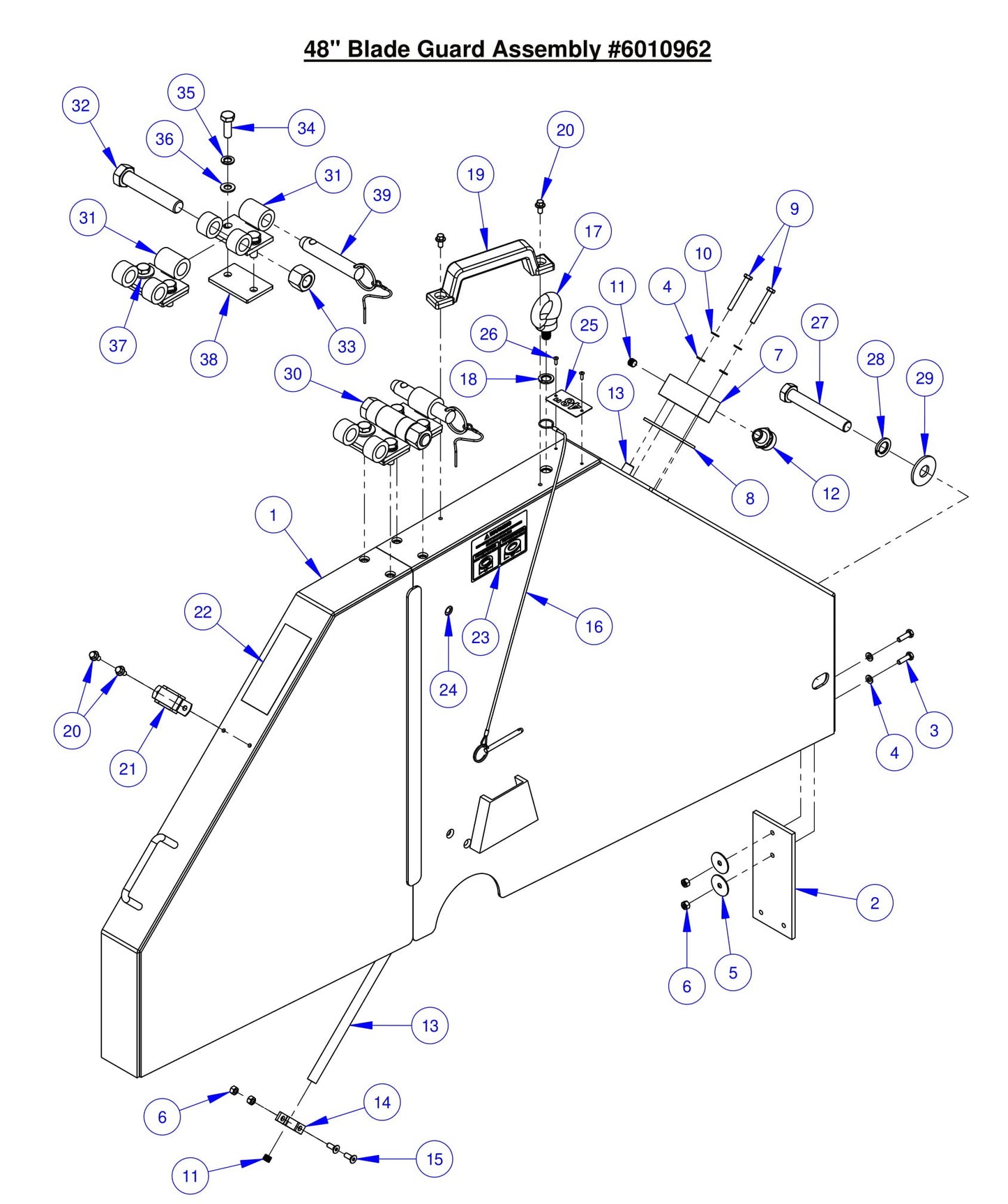 CC7574DK 48" Blade Guard Assembly