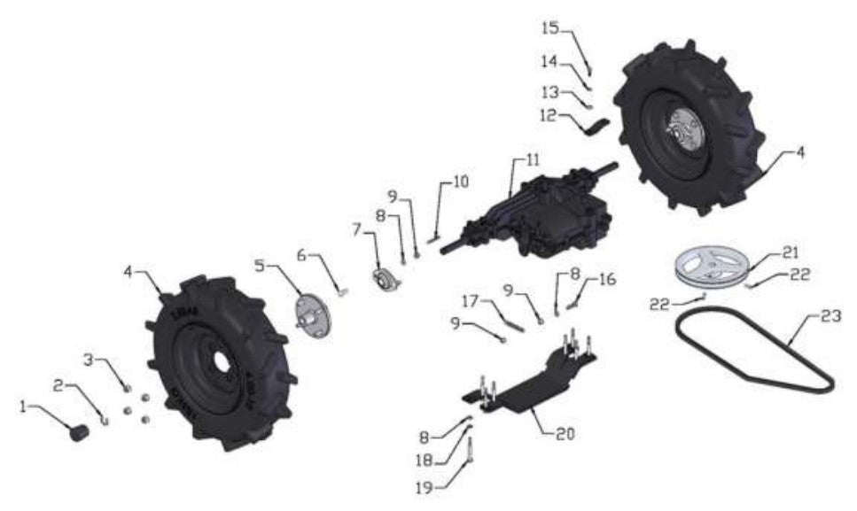 ATB4H Transmission Unit Assembly Illustration Parts By Allen Engineering