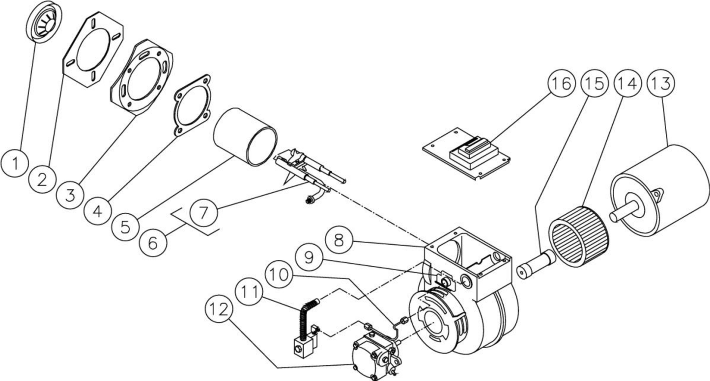 HS-4004-0MAH Burner Fuel Tank Assembly Parts by Mi-T-M