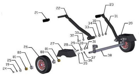 ATB4H Operation Unit Assembly Illustration Parts By Allen Engineering