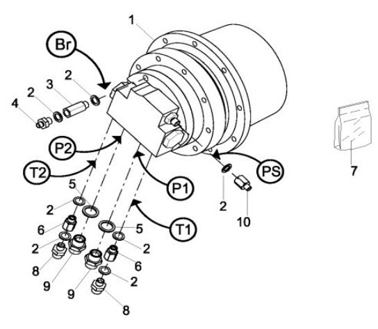01-03 Under-Truck: Translation Gear Motor Assembly Parts-ATD5000 By Allen Engineering