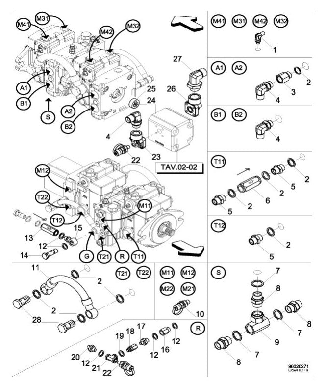 02-03 Pump Connections Assembly Parts-ATD5000 By Allen Engineering