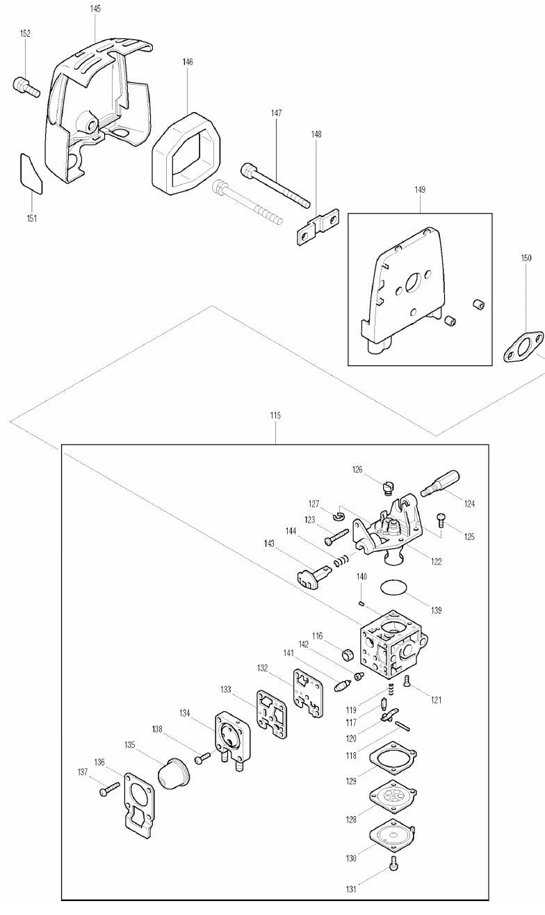 RBC2510 String Trimmers Assembly Part-4 by Makita