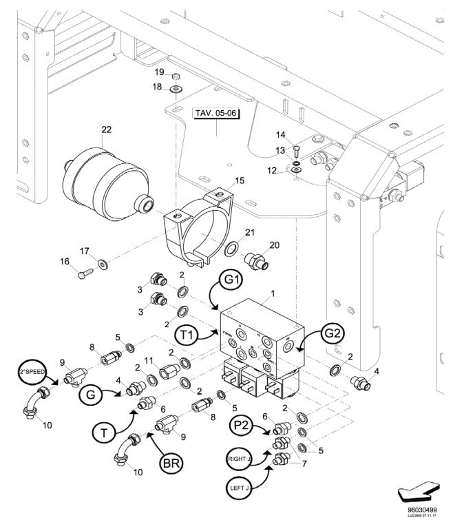 03-03 Hyd. Speed Control System Assembly Parts-ATD5000 By Allen Engineering