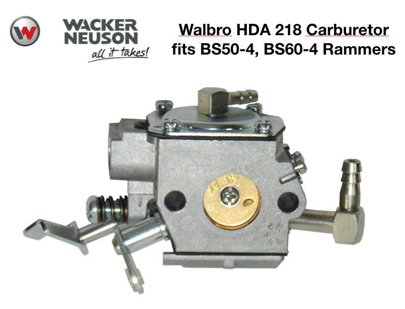 Wacker Walbro HDA 218 Carburetor fits BS50-4, BS60-4 Rammer 0160474, 5000160474