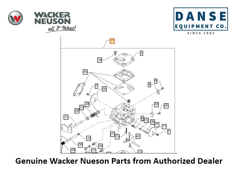 5000172310 Carburetor Conversion Kit fits BS50-2i EU BS50-2i Vibratory Rammers by Wacker Neuson
