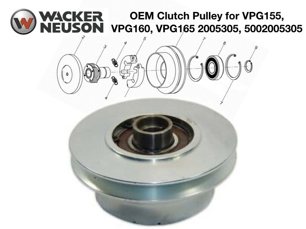 5002005305 Clutch-Centrifugal W/.75 Bore by Wacker Neuson Genuine Parts