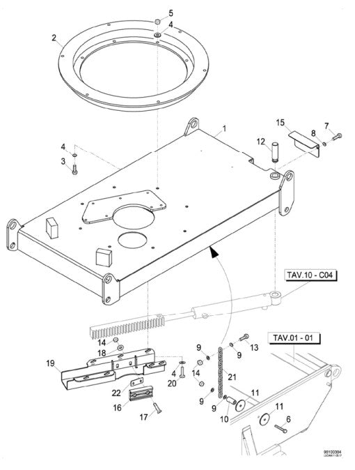 10C-01 Bucket Counter Frame Assembly Parts-ATD3300 By Allen Engineering