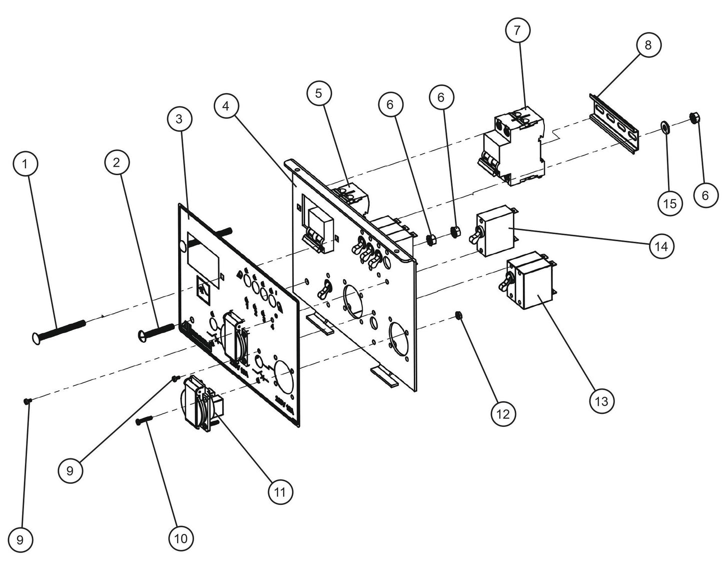 CE V-Series Night Lite Pro II 50Hz CE Schuko Outlets Parts By Allmand