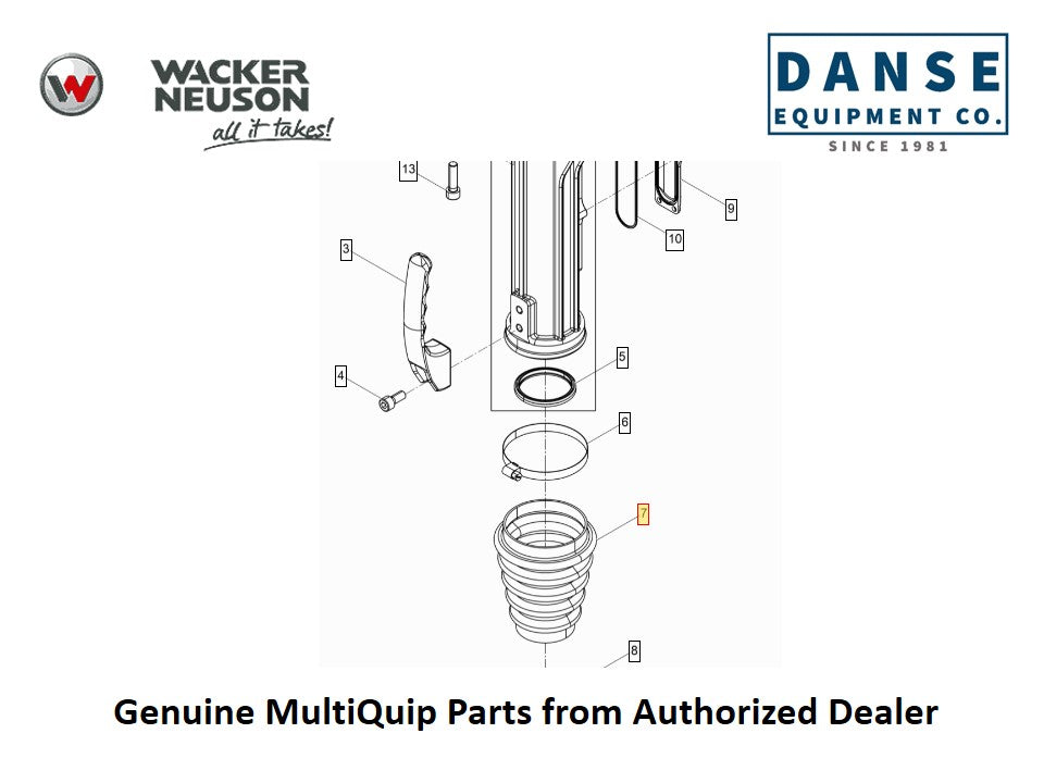 5100026169 Bellows fits BS30 Vibratory Rammers by Wacker Neuson