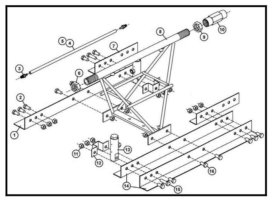 SA12 Assembly 2-1/2' Section By Allen Engineering