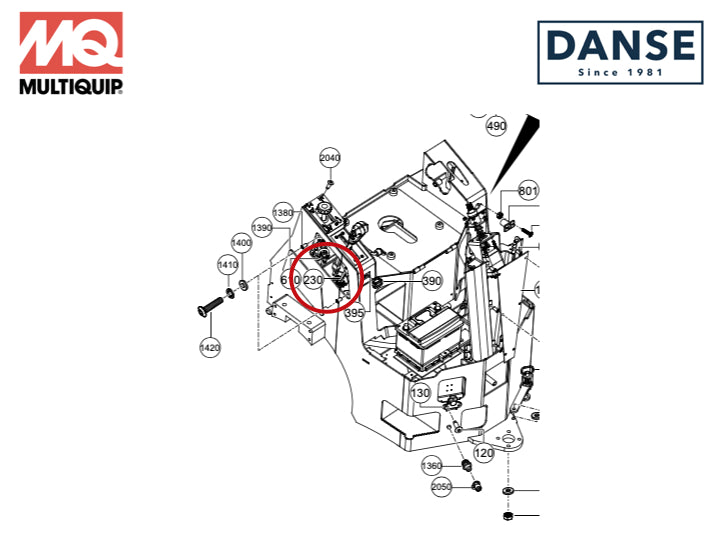 513324 Cable Forward & Reverse 840-034-227 AR13 For AR14H Ride On Rollers By Multiquip